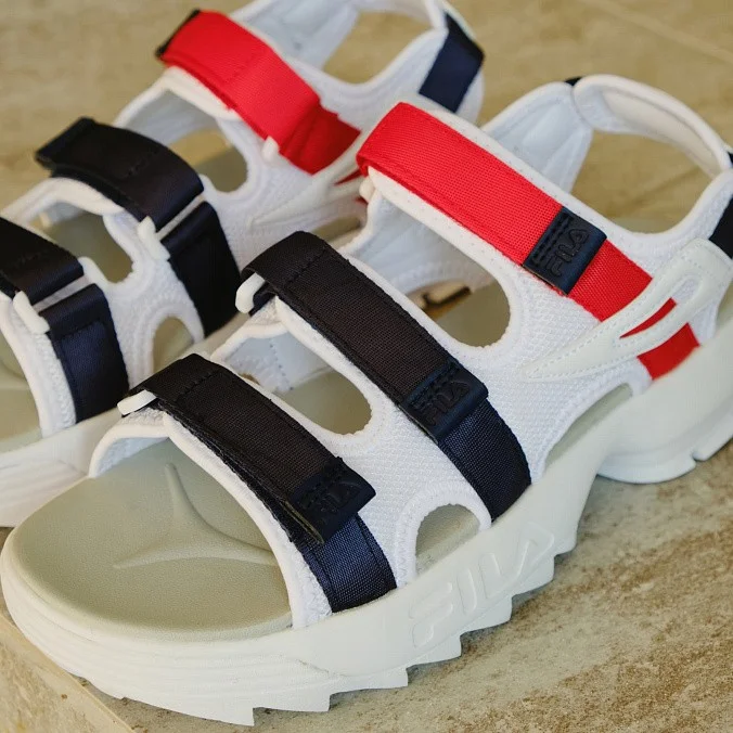 Сандалии женские FILA Disruptor Sandal White/Navy/Red