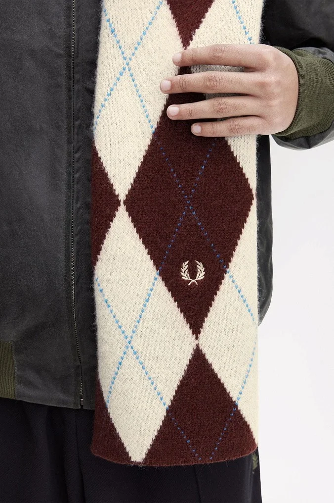 Шарф Fred Perry Brushed Argyle Scarf