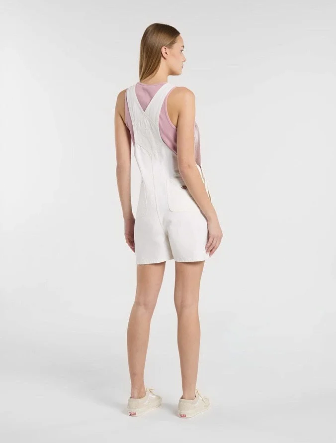 Комбинезон женский Dickies Duck Canvas Short Bib W Stone Washed Cloud