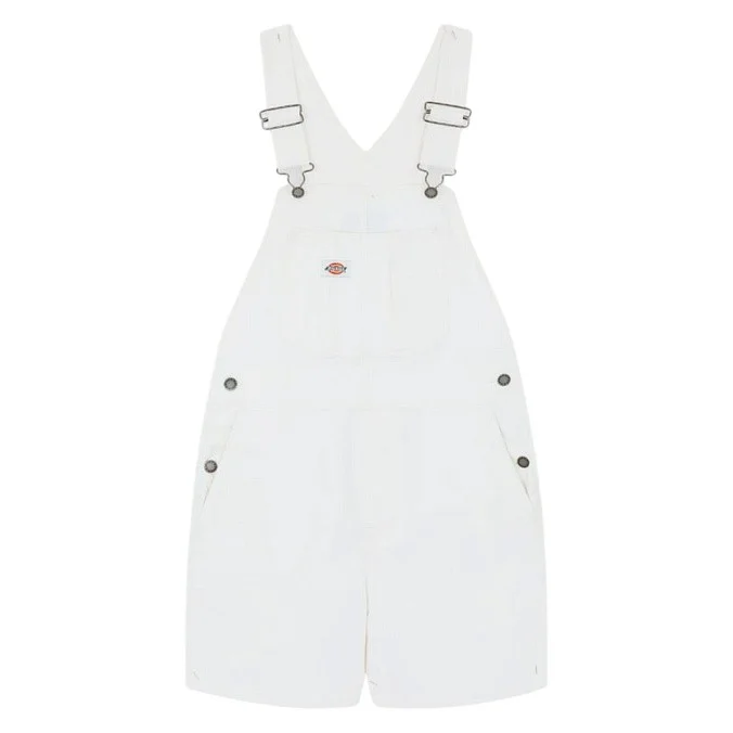 Комбинезон женский Dickies Duck Canvas Short Bib W Stone Washed Cloud