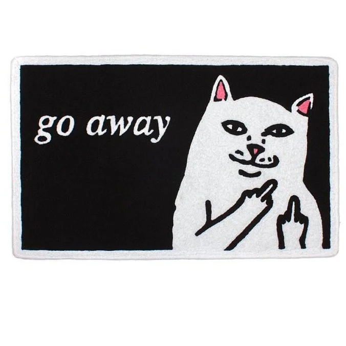 Коврик RIPNDIP Go Away Rug Black